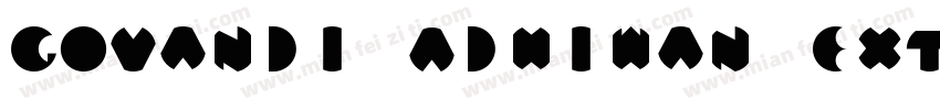 Govandi Adhiwan ExtraBold字体转换